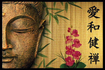 Aabhaas Buddha Wall Poster Fine Art Print(12 inch X 18 inch, Rolled)