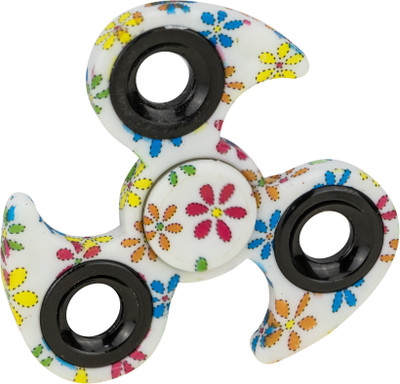 ZEVORA Fidget Spinner, Multi Flower Design Metallic(Multicolor)