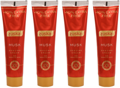 Zuska Musk Shaving Cream Pack of 4(98 g)