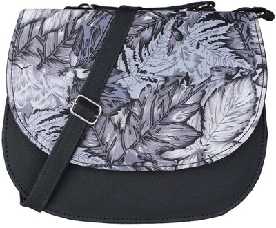 Bizarre Vogue Women Casual Black PU Sling Bag