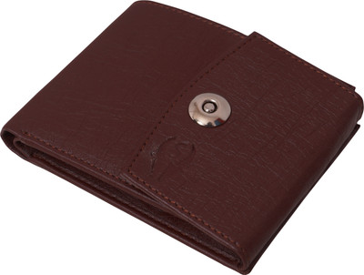 SAMTROH Men Brown Artificial Leather Wallet(6 Card Slots)