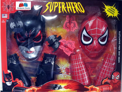 GRAPPLE DEALS 2 in 1 Beautiful Gift Set Of Avenger (SPIDER MAN Nd BAT MAN) A Perfect Dress up For Kids.(Multicolor)
GRAPPLE DEALS 2 in 1 Beautiful Gift Set Of Avenger (SPIDER MAN Nd BAT MAN) A Perfect Dress up For Kids.(Multicolor)