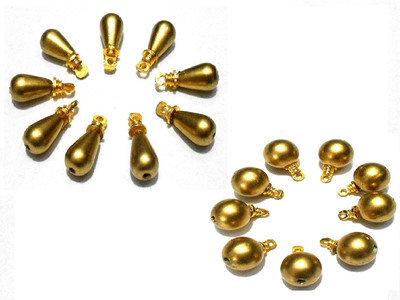 GOELX Gold Pearl Round & Drop beads Combo with hangings for jewellery/earring/necklace/anklet craft making
GOELX Gold Pearl Round & Drop beads Combo with hangings for jewellery/earring/necklace/anklet craft making