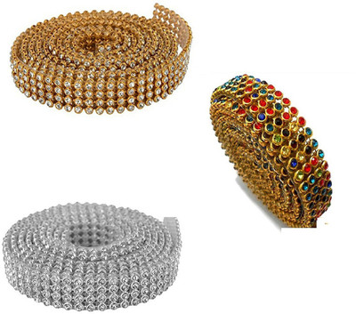GOELX Stone lace/ stone sheet 3 color combo- multicolor /gold & silver for bangle/ jumka/ jewellery decoration & crafts
GOELX Stone lace/ stone sheet 3 color combo- multicolor /gold & silver for bangle/ jumka/ jewellery decoration & crafts