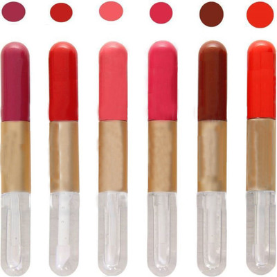 Bigwig Multicolor Longlasting 2 in 1 Color Stay Lip Gloss COMBO (13mg)(Set of 6)
Bigwig Multicolor Longlasting 2 in 1 Color Stay Lip Gloss COMBO (13mg)(Set of 6)