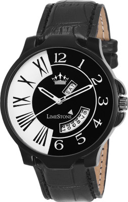 LimeStone LS2675 Free Size Day and Date Functioning Watch - For Men