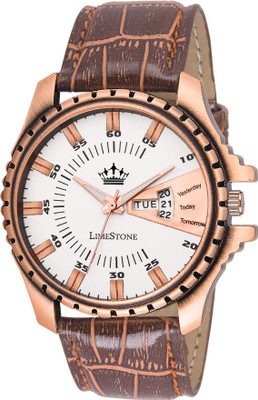 LimeStone LS2681 Free Size Day and Date Functioning Watch - For Men