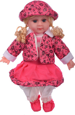 Aarushi Soft Plush Girl Baby Doll Toy (Pink)(Multicolor)
