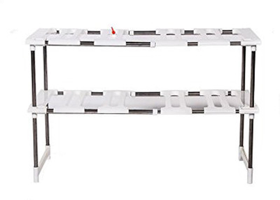 SYGA Stainless Steel, Plastic Kitchen Rack(White)