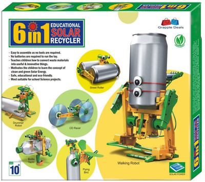 GRAPPLE DEALS 6 in 1 Educational Solar Recycler Kit Perfect For School Projects For Kids.(Multicolor)
GRAPPLE DEALS 6 in 1 Educational Solar Recycler Kit Perfect For School Projects For Kids.(Multicolor)