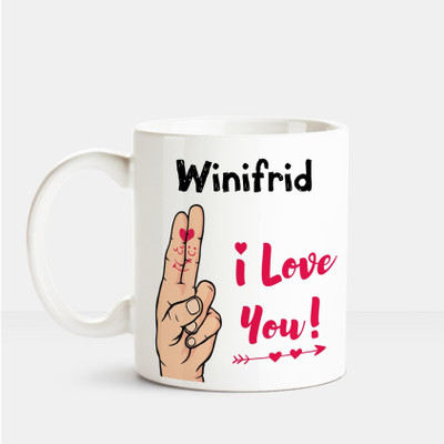 Huppme I Love you Winifrid printed personalized coffee mug Ceramic Mug(350 ml), Multicolor
Huppme I Love you Winifrid printed personalized coffee mug Ceramic Mug(350 ml), Multicolor