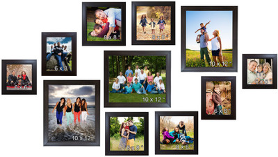 Trends on Wall Acrylic Photo Frame(Brown, 11 Photos)