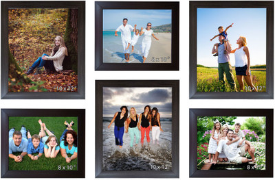 Trends on Wall Acrylic Photo Frame(Brown, 6 Photos)