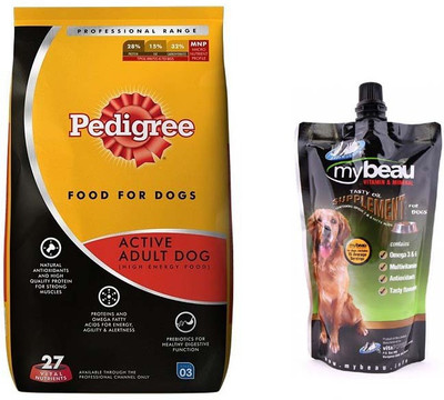 Pedigree Active Adult 20kg With My Beau Dog Supplement 300ml by Pawsitively Pet Care Chicken 2 kg Dry Dog Food
Pedigree Active Adult 20kg With My Beau Dog Supplement 300ml by Pawsitively Pet Care Chicken 2 kg Dry Dog Food