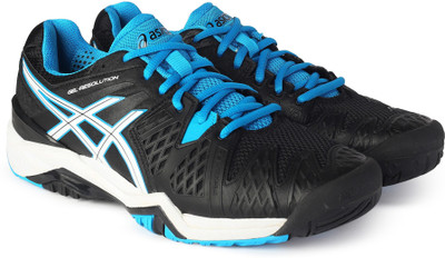 Asics GEL - RESOLUTION 6 Running Shoes For Men(Black, Blue, Black/blue jewel/wh
Asics GEL - RESOLUTION 6 Running Shoes For Men(Black, Blue, Black/blue jewel/wh