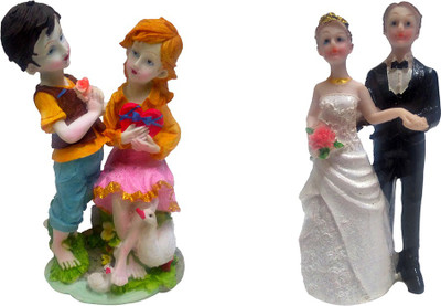 FABZONE Combo Of 2 Valentine Romantic Love couple Statue - Handicraft Decorative Home Interior & Table Décor Figurine / Marriage Wedding Anniversary Antique Gift item Decorative Showpiece - 20 cm(Polyresin, Multicolor)
FABZONE Combo Of 2 Valentine Romantic Love couple Statue - Handicraft Decorative Home Interior & Table Décor Figurine / Marriage Wedding Anniversary Antique Gift item Decorative Showpiece - 20 cm(Polyresin, Multicolor)