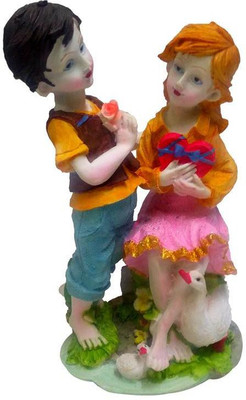 FABZONE Valentine Romantic Love couple Statue - Handicraft Decorative Home Interior & Table Décor Figurine / Marriage Wedding Anniversary Antique Gift item Decorative Showpiece - 20 cm(Polyresin, Multicolor)
FABZONE Valentine Romantic Love couple Statue - Handicraft Decorative Home Interior & Table Décor Figurine / Marriage Wedding Anniversary Antique Gift item Decorative Showpiece - 20 cm(Polyresin, Multicolor)