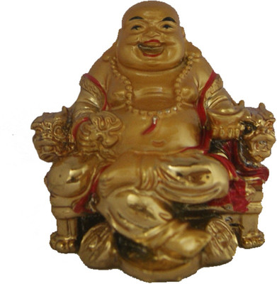 DivyaMantra Happy Man Laughing Buddha Sitting and Holding Ingot Statue For Attracting Money Wealth Prosperity Financial Luck Decorative Showpiece - 6.5 cm(Polyresin, Gold)
DivyaMantra Happy Man Laughing Buddha Sitting and Holding Ingot Statue For Attracting Money Wealth Prosperity Financial Luck Decorative Showpiece - 6.5 cm(Polyresin, Gold)