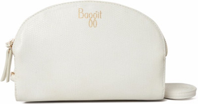 Baggit Women Casual White PU Sling Bag