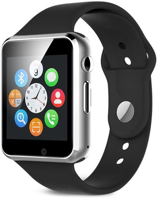 MOBILE LINK mpatible Silver Smartwatch(Silver Strap Free Size)