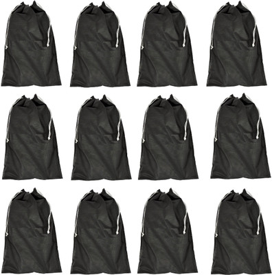 Addyz Pack of 12 Shoe Pouch Shoe Cover Shoe Kit(Black)