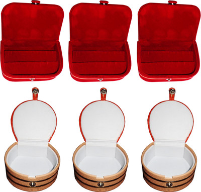 Funkroo Combo 3 pc red ear ring box and 3 pc bangle box jewelry vanity case Makeup Vanity Box(Multicolor)
Funkroo Combo 3 pc red ear ring box and 3 pc bangle box jewelry vanity case Makeup Vanity Box(Multicolor)