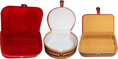Funkroo Combo 1 pc red earring box 1 pc ear ring folder 1 pc bangle box jewelry vanity case Makeup Vanity Box(Multicolor)
Funkroo Combo 1 pc red earring box 1 pc ear ring folder 1 pc bangle box jewelry vanity case Makeup Vanity Box(Multicolor)