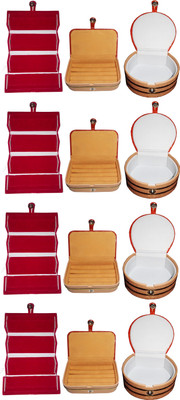 Funkroo Combo 4 pc blue earring folder 4 ear ring box and 4 pc bangle box jewelry vanity case Makeup Vanity Box(Multicolor)
Funkroo Combo 4 pc blue earring folder 4 ear ring box and 4 pc bangle box jewelry vanity case Makeup Vanity Box(Multicolor)