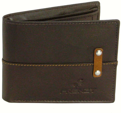FRENZY Men Brown Genuine Leather Wallet(3 Card Slots)