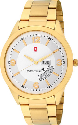Swiss Trend ST2282 Rustic Golden Chain Watch - For Men