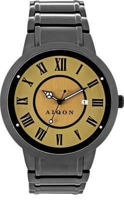 AIQON CR00033 IP Black 304Steel Watch - For Men