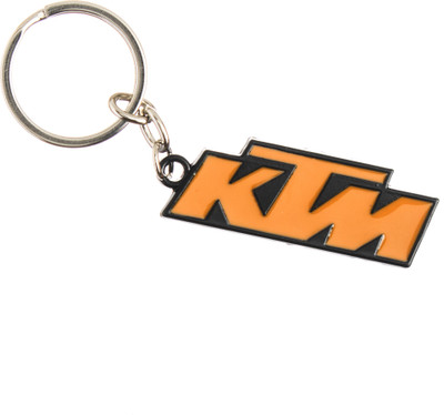 Techpro Singlesided Metal KTM Key Chain(Multicolor)