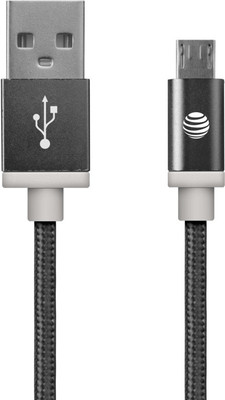 AT&T �MC05 Nylon Braided for Micro USB devices Sync & Charge Cable(Black)