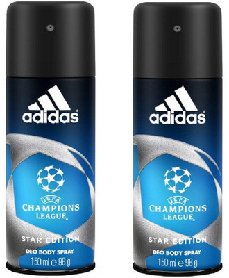 ADIDAS Champions League Deodorant Body Spray Pack of 2 (150ML each) Combo Deodorant Spray - For Men(300 ml, Pack of 2)