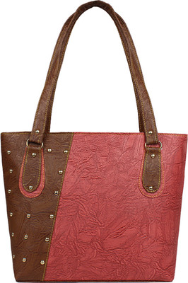 FutureWorld Hand-held Bag(Brown, Red)