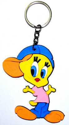 pin to pen Tweety Rubber keyfinder Key Chain