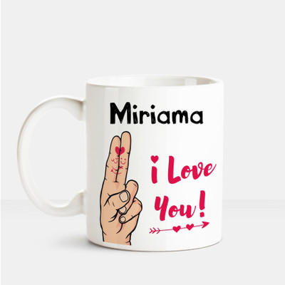 Huppme I Love you Miriama printed personalized coffee mug Ceramic Mug(350 ml), Multicolor
Huppme I Love you Miriama printed personalized coffee mug Ceramic Mug(350 ml), Multicolor