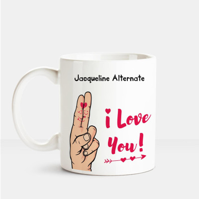 Huppme I Love you Jacqueline Alternate printed personalized coffee mug Ceramic Mug(350 ml), Multicolor
Huppme I Love you Jacqueline Alternate printed personalized coffee mug Ceramic Mug(350 ml), Multicolor