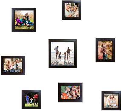Trends on Wall Acrylic Photo Frame(Brown, 8 Photos)
