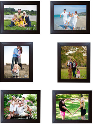 Trends on Wall Acrylic Photo Frame(Brown, 6 Photos)
