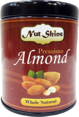 Nut Shine Whole Natural (90 Gm) Almonds(90 g, Tin)