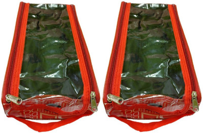 Addyz Pack of 2 Pieces Printed Shoe Bag Cover Pouch(Red)