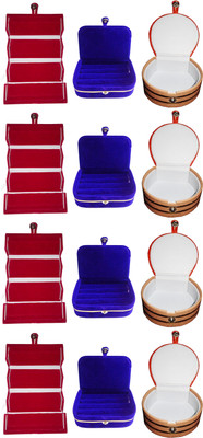 Funkroo Combo 4 pc red earring folder 4 blue ear ring box and 4 pc bangle box jewelry vanity case Makeup Vanity Box(Multicolor)
Funkroo Combo 4 pc red earring folder 4 blue ear ring box and 4 pc bangle box jewelry vanity case Makeup Vanity Box(Multicolor)