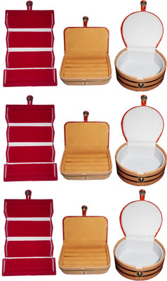 Funkroo Combo 3 pc blue earring folder 3 ear ring box and 3 pc bangle box jewelry vanity case Makeup Vanity Box(Multicolor)
Funkroo Combo 3 pc blue earring folder 3 ear ring box and 3 pc bangle box jewelry vanity case Makeup Vanity Box(Multicolor)