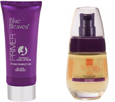 Blue Heaven Perfect Match Studio Perfection Primer with florina foundation(Set of 2)