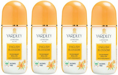 Yardley London 4 English Blossom Deodorant Roll-on - For Men & Women(Pack of 4) Deodorant Roll-on - For Men & Women(200 ml, Pack of 4)
Yardley London 4 English Blossom Deodorant Roll-on - For Men & Women(Pack of 4) Deodorant Roll-on - For Men & Women(200 ml, Pack of 4)