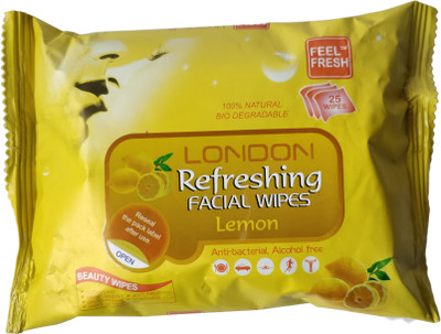 Feel Fresh London Refreshing Facial Wipes(Pack of 75)