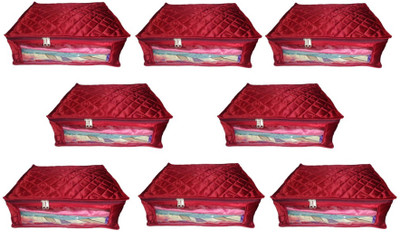 Afrose High Quality Multipurpose transparent Plain Saree Cover 8PC Capacity 10-15 Units Saree/Blouse Each(Maroon)
Afrose High Quality Multipurpose transparent Plain Saree Cover 8PC Capacity 10-15 Units Saree/Blouse Each(Maroon)