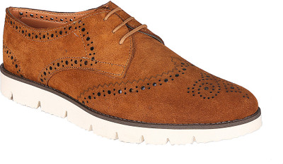ZYNER Brogue Shoe (Brown) Casuals For Men(Brown