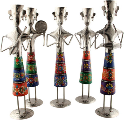 NG Art Ventura Set of 5 Standing Musicians Decorative Showpiece - 35 cm(Wooden, Iron, Multicolor)
NG Art Ventura Set of 5 Standing Musicians Decorative Showpiece - 35 cm(Wooden, Iron, Multicolor)